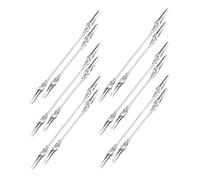 DEARMAMY 12 pièces Pinces Double Tête Crocodile pour Photos et Notes Pince Métallique Rigide Accessoires DIY Porte-mémo Solide et Léger pour Décoration et Affichage