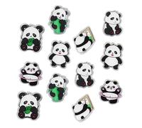 DEARMAMY 12 pièces Pinces Sachet Cuisine Étanchéité Clips Acryliques Forme Panda Mignon Multifonction Pour Bureau Maison Snack Fermeture Documents
