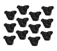 DEARMAMY 12 Pièces sous-vêtements Jetables Respirants Unisexes Slips Triangulaires Noirs Tissu Non Tissé Épais pour Sauna Spa Hôtel Confort et Praticité