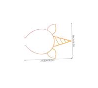 DEARMAMY 12 Pièces Tête Licorne Plastique Pailleté Bandeaux avec et Oreilles pour Fête Anniversaire Carnaval Cosplay
