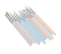 DEARMAMY 12pièces Kit De Pinceaux Nail Art Pour Liner Et Détails Coffret De Pinceaux Pour Ongles De Précision Pour Manucure