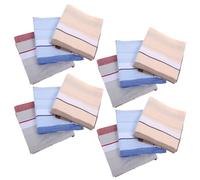 DEARMAMY 12pièces Mouchoir Carré Coton Pour Homme Absorbant La Transpiration Lot De Mouchoirs Classiques Coton