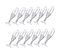 DEARMAMY 12pièces Tube De Brillant à Rechargeable Flacon Contenant De Gloss à Mini Tube Forme De Verre à Vin Bouchon à