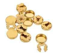 DEARMAMY 15 Pièces Couvre-Boutons en Cuivre Doré pour Chemises et Vêtements, Design Simple et Polyvalent, pour Mariage et Relooking de Garde-Robe