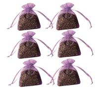 DEARMAMY 15 Pièces Sachets Parfumés Lavande Sacs Brodés Légers Violets Pochettes à Cordon Portables pour Armoires et Voyages