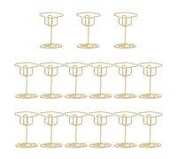 DEARMAMY 15 Pièces Support pour Notes en Métal de Chapeau de Doctorat Doré, Clip Réutilisable et Robuste pour Bureau Professionnel et Anniversaires