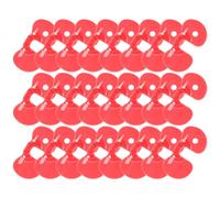 DEARMAMY 150 Lunettes Anti-combat pour Poules Rouge en Plastique, 150 Pièces, Œillères Anti-picage pour Poulets et Coqs, Protection Volailles pour Élevage en Plein Air, Matériel Avicole