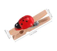DEARMAMY 150 pièces Pinces à Photo Miniatures Bois Coccinelle Pince Linge Bois Décorative pour Organiser Notes et Photos Clips Memo Fonctionnels pour Décoration Garçon Fille et Bricolage