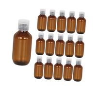 DEARMAMY 16 Pièces Bouteilles de Voyage Flacons Squeeze Refill pour Lotion et Flacons Étanches Transparent