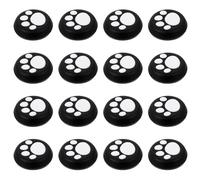 DEARMAMY 16 Pièces Capuchons de Joystick en Silicone Blanc Antidérapants | Faciles à Nettoyer Monter, Surface Lisse, Hauteur et Rayon Accrus, Usage Gaming