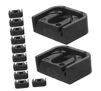 DEARMAMY 16 pièces Tapis Anti-vibration Caoutchouc pour Climatiseur Supports Isolants Résistants Aux Intempéries Amortisseurs de Bruit et Protection Élévatrice pour Compresseur Air et Hvac