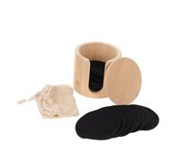 DEARMAMY 16pièces Pads Démaquillants Lavables Fibre De Bambou Lingettes Visage Réutilisables Douces Pour Nettoyage Profond Et Retrait Maquillage Écologiques Avec Sac Coton