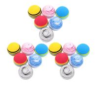 DEARMAMY 18 Pcs Balle pour Chien Silencieuse en Eva Légère et Résistante, à Mâcher pour Chiots, Usage Quotidien et Divertissement Intérieur Couleur Aléatoire