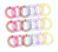 DEARMAMY 18pièces Peigne Cheveux Circulaire Extensible Plastique Souple avec Bande Élastique et Mécanisme à Ressort pour Coiffure Stable et Facile à Transporter