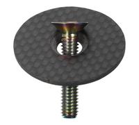 DEARMAMY 1ensemble Capuchon de Jeu de Direction Vélo Carbon Vis Capuchon Potence VTT Gravier BMX Pratique Facile à Installer Protection la Poussière