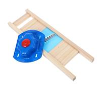 DEARMAMY 1ensemble Coupe-pommes de Terre Inox avec Support de Sécurité Découpe Rapide de Frites et Chips Trancheur Portable Ergonomique pour Cuisine Familiale Couleur Couleur Aléatoire