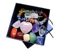 DEARMAMY 1Ensemble Pendentifs Cristal De Chakras Colorée Pour Relaxation Pour Famille