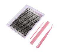 DEARMAMY 1ensembles Kit De Faux Cils Individuels Avec Pince à Épiler Incurvée Peigne Et Brosse Pour Application Facile Pour Maquillage Des Yeux