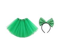 DEARMAMY 1pièce Jupe Tulle Verte Avec - à Robe De Fête à Pour Saint-patrick Pour Événements Festifs