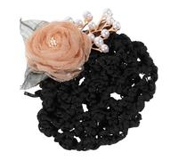 DEARMAMY 1pièces Fleurs Chignon Filet Coiffure Femme Accessoire Élégant Pour Soins Capillaires Pour Infirmières Et Hôtesses Couverture De Chignon Pratique Et Confortable