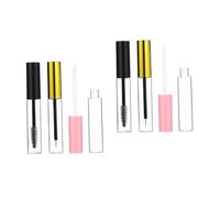 DEARMAMY 2 Ensembles Brillant à lèvres eye-liner faux cils contenant de tube de brillant à lèvres crayons à lèvres makeup box lip gloss Tubes cosmétiques rechargeables contenants de mascara