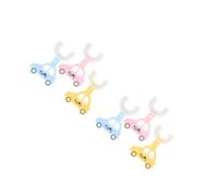 DEARMAMY 2 Ensembles Brosse À Dents Pour Bébé En Forme De Dent Pour Sensorielle Type Nourrisson Rose Souple Buccal Pour Bébé Brosse Buccale En Gel De 3 pièces * 2