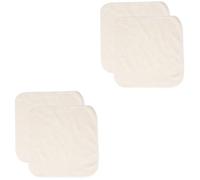 DEARMAMY 2 Ensembles Essuie-face À Toilette Débarbouillettes Pour Le Visage Serviettes Pour Se Laver Le Visage Laver Les Vêtements Fibre De Bambou Beige 2 Pièces * 2