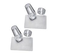 DEARMAMY 2 Ensembles Kit Outils de Beauté pour Ongles Accessoires de Manucure Fournitures de Nail Art Outils de Nail Art Kit pour Femmes Tampons Raclettes