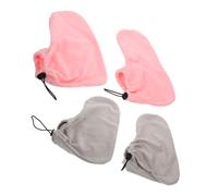 DEARMAMY 2 Paires Couverture De Pied Isolée En Cire Mitaines Et De Paraffine à La Paraffine Chauffe-pieds Sacs De Pied Chaussette Spa Coton