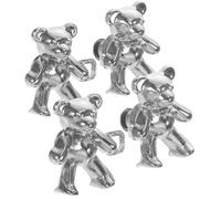 DEARMAMY 2 paires Lot Boutons Ours Réglables Sans Couture pour Jeans Clips Ceinture Sans Clous Accessoires Métalliques Décoratifs et Serrage Pantalon