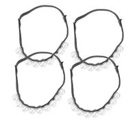 DEARMAMY 2 Paires Sangles Élastiques à Perles Faux pour Talons Bande Cheville Détachable Antidérapante Maintien des Talons Lâches pour Femmes et Application Rapide et Style Élégant