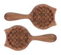 DEARMAMY 2 Pcs En Bois Large Massage Peigne Chat Chat Masseur De Cuir Chevelu En Bois Portable Peigne De Cheveux En De Cheveux En Mignons En Masseur Pour Les x