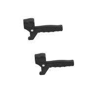 DEARMAMY 2 Pièces Aider à Se Coller Avec Pliant Senior Acier Remplacement Portable Poignées Pour Déambulateur Brèches Poignée De Canne Béquille Plastique Black