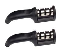 DEARMAMY 2 pièces Aiguiseur Manuel de Couteaux de Cuisine Outil Pratique Diamant Rapide pour Affûtage Affûteur Polyvalent pour Couteaux et Cutters