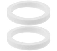DEARMAMY 2 Pièces Anneau Éponge de Cyclisme pour Fourche de Vélo, Blanc | Sponge, Protège la Fourche, Remplace L’ancien Anneau, Absorbe et Stocke L’huile, pour Entretien