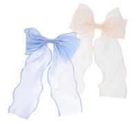 DEARMAMY 2 Pièces arc en épingle à cheveux style mignon parler pinces à cheveux femmes Accessoires de cheveux pour filles arcs de cheveux de fille pince à cheveux Engrener