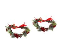 DEARMAMY 2 Pièces bandeau couronne hair charms wedding decorations patisdecor joyaux de cheveux pour femmes couronne de fleurs de mariage couronne de fleurs femme couronne en tissu