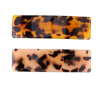DEARMAMY 2 Pièces Barrette Élastique Clips à Chic Tortoise et Accessoires Pratiques et Élégants pour Pigtails