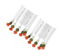 DEARMAMY 2 Pièces Barrettes Chignon Nouveaux Styles Chinois avec Perles Verre et Boho Élégantes Accessoires Capillaires Décoratifs pour Fêtes Voyages et Usage