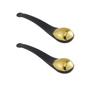 DEARMAMY 2 Pièces Bâtons de Massage pour Yeux de Zinc Outils de Beauté pour Soin Peau et Application de Crème Conçus