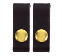 DEARMAMY 2 pièces Boucle de Raccourcissement de Poignée de Sac Cuir Véritable Clip de Fixation pour Anse de Sac à Main Accessoire pour Bandoulière Marron