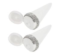 DEARMAMY 2 Pièces Bouteilles de Voyage Rechargeables Tubes Souples Étanches pour Crèmes et Liquides Flacons Vides Antifuite pour Shampooing Lotion et Nettoyant Visage