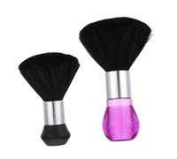 DEARMAMY 2 Pièces Brosse de Nettoyage pour Cheveux Cassés Brosse de Coiffure Plumeau de Coiffure Balai à Cheveux Nettoyage Barbier Cou Visage