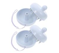 DEARMAMY 2 pièces Brosse Exfoliante Silicone pour Chevelu Lot Couvercle Amovible et Lanière Suspendue Brosse Douce Massage Du Chevelu pour Lavage et Soin des Cheveux