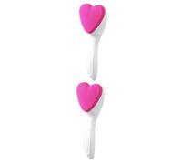 DEARMAMY 2 Pièces Brosse visage en silicone duveteux nettoyage en forme de ton réel PM brosse nettoyante visage manuelle brosse nettoyante visage en silicone Gel de silice