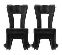 DEARMAMY 2 Pièces Cale-Pieds de Vélo Cage à Clip en Plastique Noir Installation Rapide Support Stable pour Pédales de Vélo Stationnaire