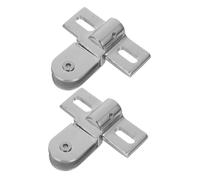 DEARMAMY 2 pièces Charnière Pivotante Acier Inoxydable Épaissi pour Porte Verre de Kit de Réparation avec Pinces Supérieure et Inférieure Ouverture Bidirectionnelle Stable pour Cabine