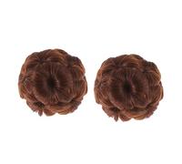 DEARMAMY 2 Pièces Chignon Floral Élastique Extensions de Chignon Accessoire de Fleurs