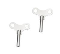 DEARMAMY 2 pièces Clé de Remontage Horloge Acier Outil Robuste pour Réparation Pendules et Coucous Adaptée Facile à Utiliser et Portable pour Usage Familial