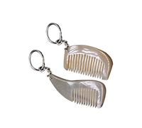 DEARMAMY 2 Pièces Décor De Porte-clés Peigne Pendentif Porte-clés Peigne